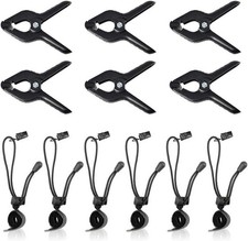 12 PCS Heavy Duty Spring Clamps Background Clips for Photography Backdrops