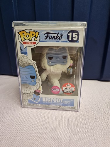 Funko POP! Myths Bigfoot (snowy) #15 Flocked Canadian Con 2018 with Hard Stack