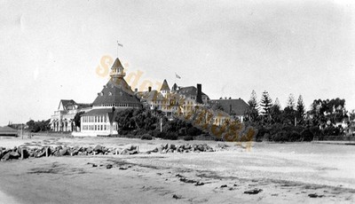 Vtg 116 B&W Negative Hotel Del Coronado Beach Resort San Diego California N-2485