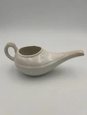 Antique Invalid Feeder Sick Cup Pap Boat Civil War Era Hospital Use Ironstone