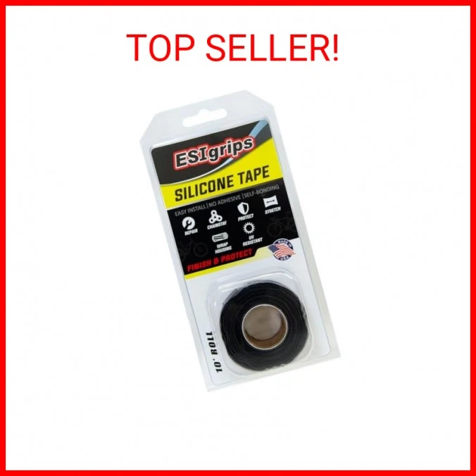 ESI Grips Silicone Tape 10' Roll – Self-Bonding Silicone Wrap for Bike Handlebar - Image 2 of 2