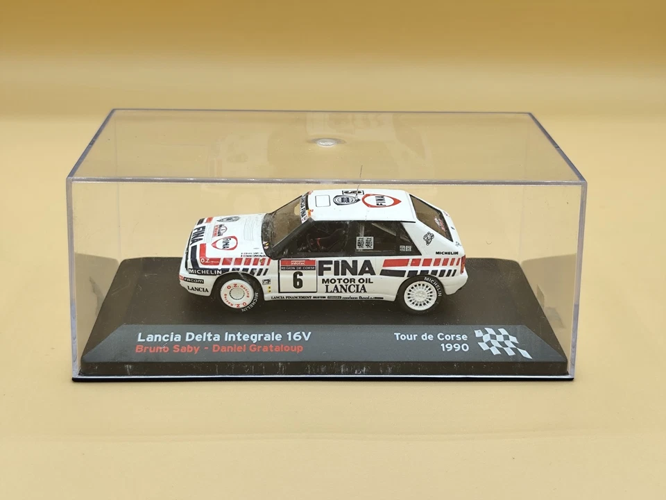 1/43 Lancia Delta Intégrale #6 Rallye Tour de Corse 1990 Saby IXO Altaya Défaut - Photo 3/3