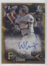 2016 Bowman Draft Chrome Pick Gold Wave Refractor 29/50 Will Craig Auto l5r