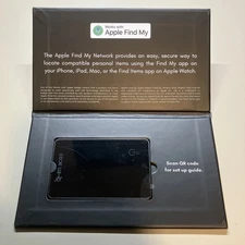 Code 118 Tracker Card for Slim Wallet - Black - iPhone + Android - New