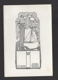 23)Nr.024 Exlibris Ex Libris Bookplate Helene Verges Jugendstil