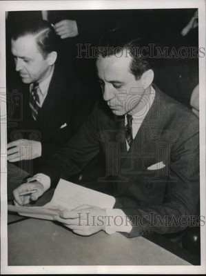1938 Press Photo Paul A. Wright on trial for murder in Los Angeles CA