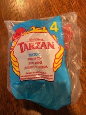 1999 McDonald's Disney TARZAN Happy Meal Toys Sealed Tantor Terk Jane Wind-up