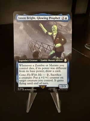 Jason Bright, Glowing Prophet EXTENDED - 0376 - Rare - Fallout PIP MTG