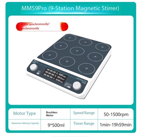 Digital Magnetic Stirrer Laboratory Multi-Station Compact ElectromagneticStirrer - 第 10/16 張圖片