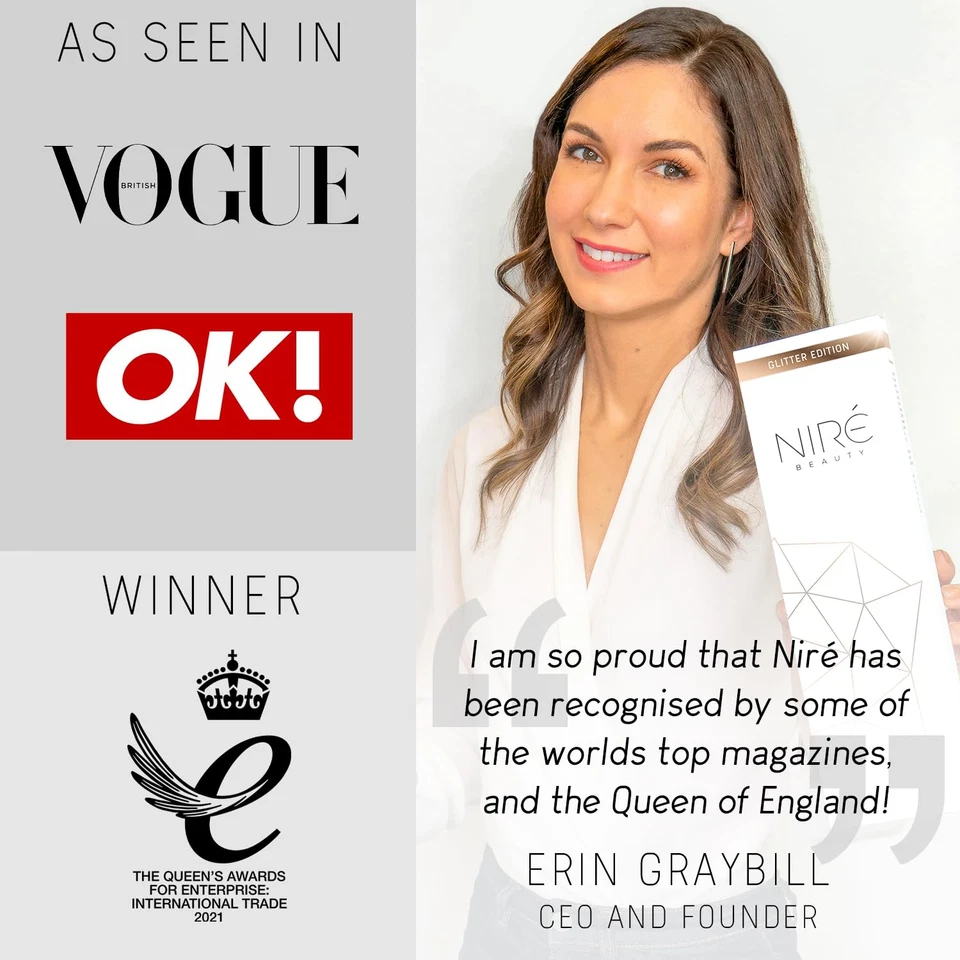 Niré Beauty Make-Up Pinselset 15-teilig Vegan Profi Pinsel Etui Schwamm - Bild 3 von 4