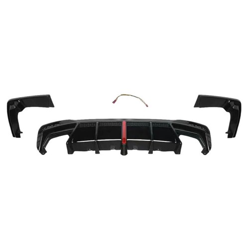Rear bumper diffuser lip for BMW G30 G31 G38 M550i 2017-2023 2019 black - Picture 3 of 11