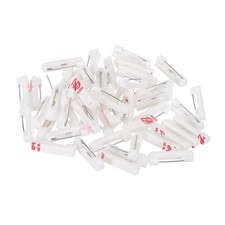 50Pcs Safety Pins, 22mm Self Adhesive Safety Pins Bar Badge Pins Small,White