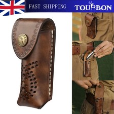 TOURBON Leather Pocket Folding Knife Sheath Tool Belt Pouch Special Offer UK