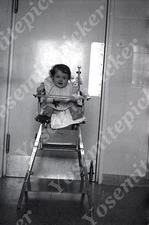 sl15  Original Negative 1954 Germany Military housing Baby High Chair 553a