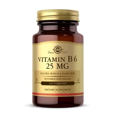 Vitamin B6 100 Tabs 25 Mg by Solgar