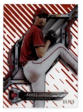 2018 Topps High Tek Galactic Diffractors Red #HTRJ Randy Johnson B 5/10 - NM-MT