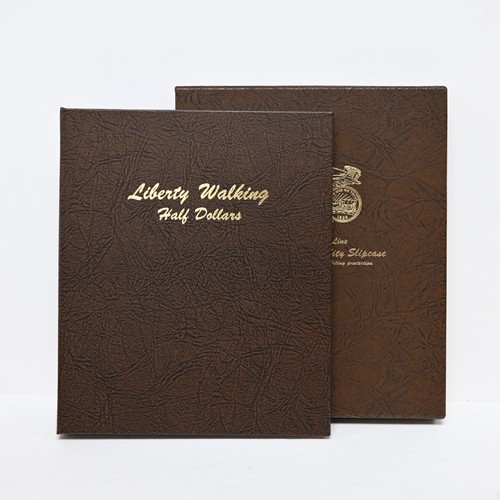 Dansco Walking Liberty Half Dollar Album 2 Vinyl Pages W/Slipcover (sa1168)