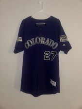 Majestic Colorado Rockies Garrett Atkins #27 World Series 2007 Jersey 48