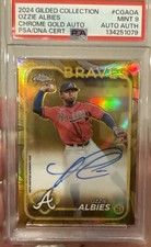 2024 Topps Gilded Collection - Chrome Gold Auto Ozzie Albies #CGA-OA /99 (AU)