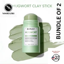 2X 40g SKINTIFIC Mugwort Acne Clay Mask Stick for pores acne bumps inflammation