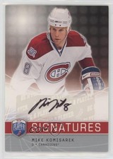 2008-09 Upper Deck Be a Player Signatures Mike Komisarek #S-MK Auto 03uh
