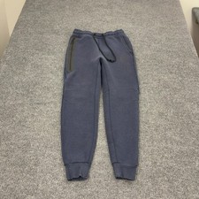 Nike Tech Fleece Joggers Mens S Blue Cotton Blend Tapered Cuffed Athleisure