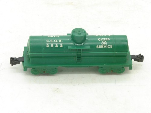 Marx Trains O Gauge 4 Wheel Plastic 2532 Cities Service Tank Car