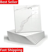 Transformative 10pcs Marble Peel and Stick Tiles - Waterproof for Kitchen Bath