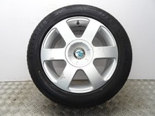 SKODA OCTAVIA MK2  16" ALLOY WHEEL & GOOD TYRE 205/55R16 1Z0601025B 2007-2012