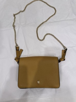 Zara Small Mustard Crossbody Bag With Bee Detail Magnetic Closure