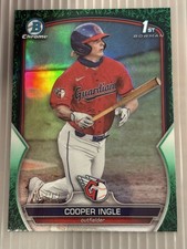 2023 Bowman Draft Chrome - Cooper Ingle #BDC-85 Green Grass Refractor /99 (RC)