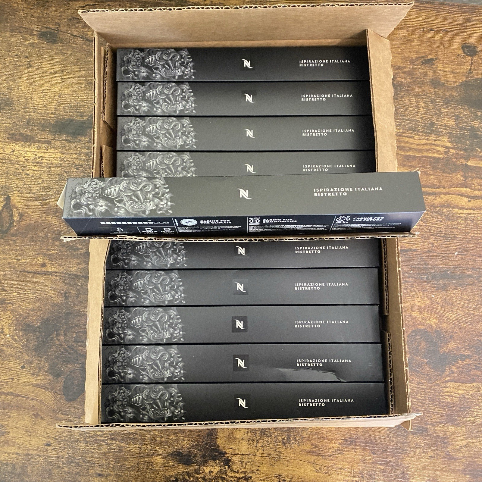 (100 Pods) NESPRESSO ORIGINAL LINE Italiana Ristretto -See Description