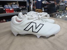 New Balance BurnX4 Lacrosse Cleats Womens US 7 White Black Athletic Lace Up