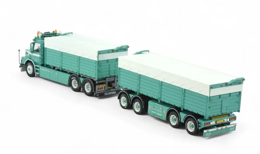 TEKNO, SCANIA 142 Torpedo 6x4 porteur avec remorque 2+2 Essieux JAKOB PEDERSE... - Photo 4/4