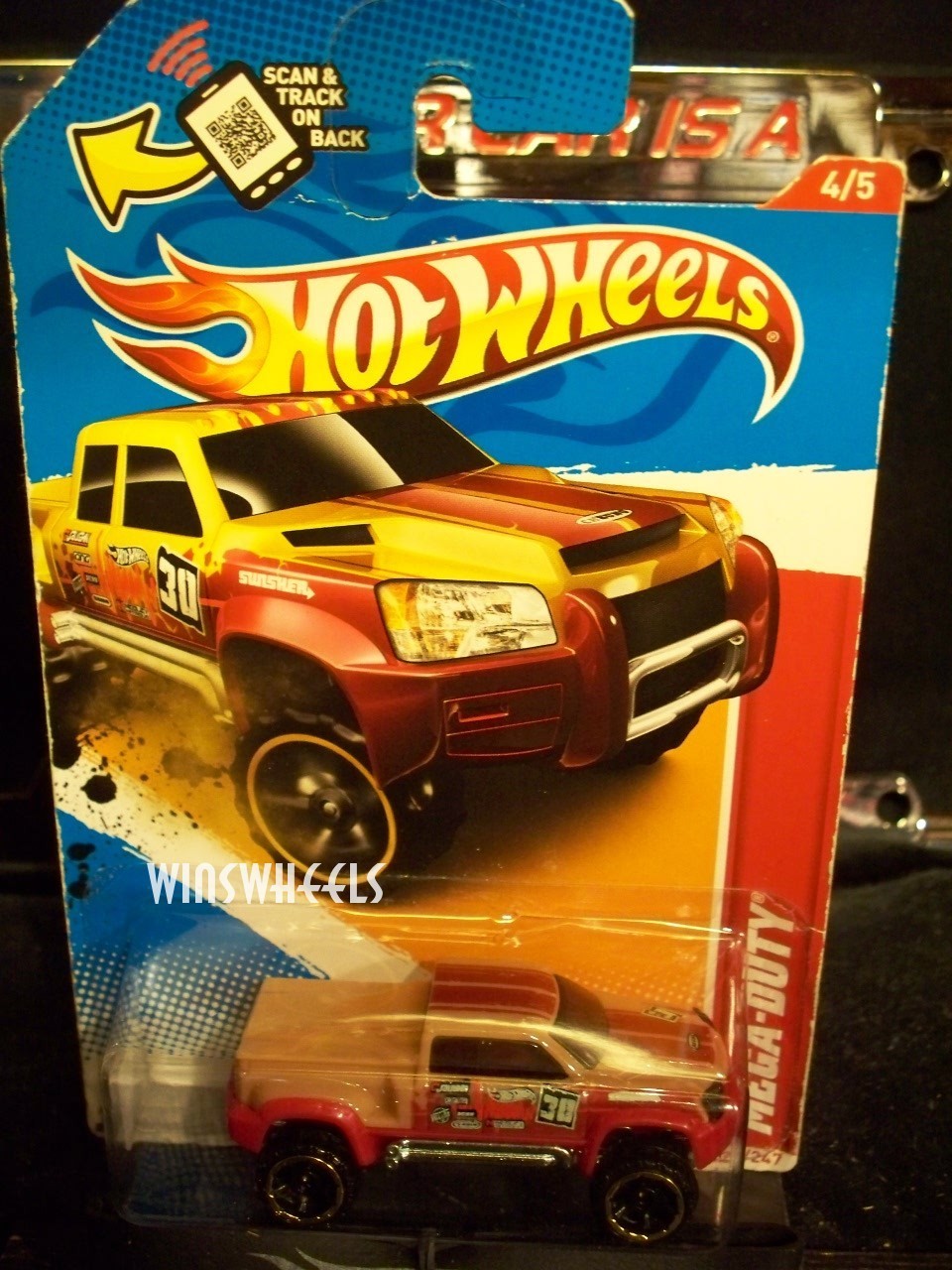 2012 HOT WHEELS #224 -1 MEGA-DUTY ORNG U6 💰😍💎AM CA