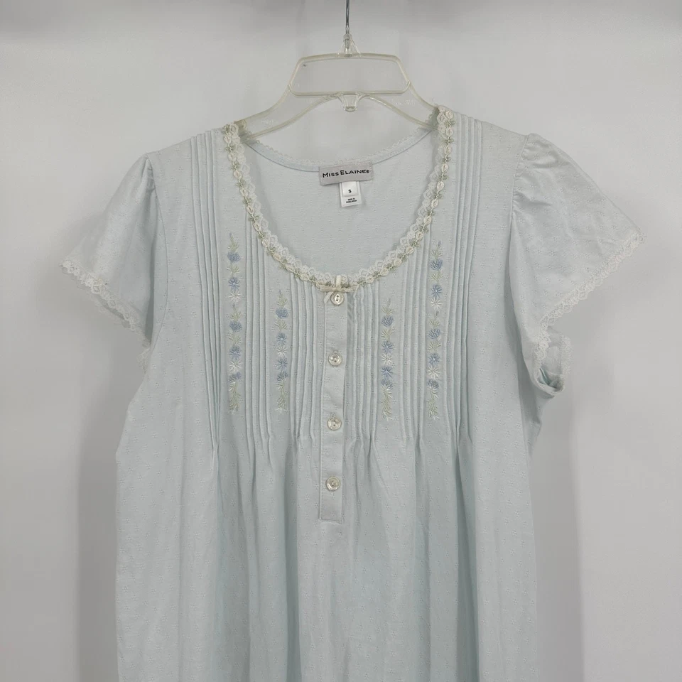 Camisón Miss Elaine Mujer Talla S Cottagecore Encaje Bordado De Colección Foto 2 de 4