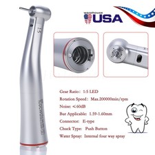 Dental 1:5 Low Slow Speed Handpiece Push Button LED Contra Angle Cocwds