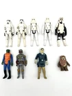 1977-1984 STAR WARS ACTION FIGURES LOT OF 9. BOBA, STORMTROOPERS, WICKET & MORE!