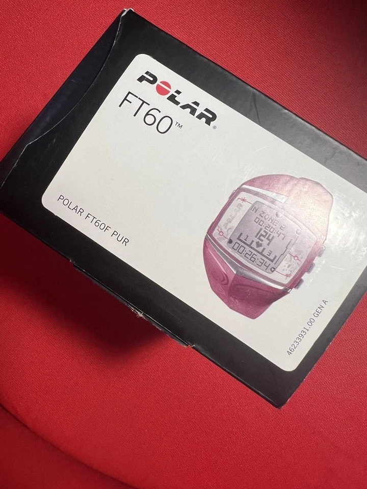 Polar FT60F Cycling Computer Black watch Heart Rate Monitor Purple - Image 3 of 4