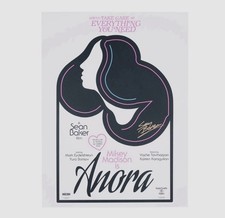 ANORA POSTER PRINT NEON SIGNED AUTOGRAPHED BY SEAN BAKER 18x24 LIMITED TO 500