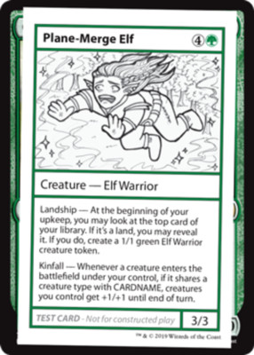 Plane-Merge Elf (No PW Symbol) NM, English MTG Mystery Booster Singles
