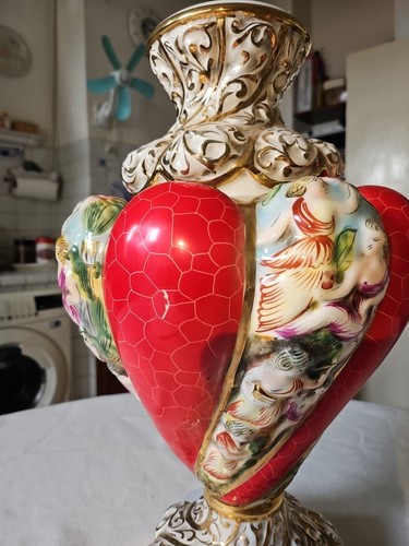 Made In Italy ๐จ๐ฎ Splendido Vaso Capodimonte - Foto 8 di 18