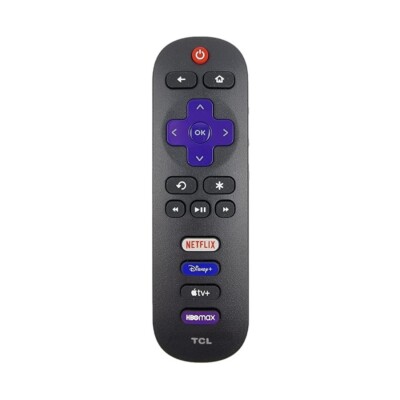 Original Remote Control For TCL Roku TVs Netflix/Disney Plus/Apple TV+/HBO Max