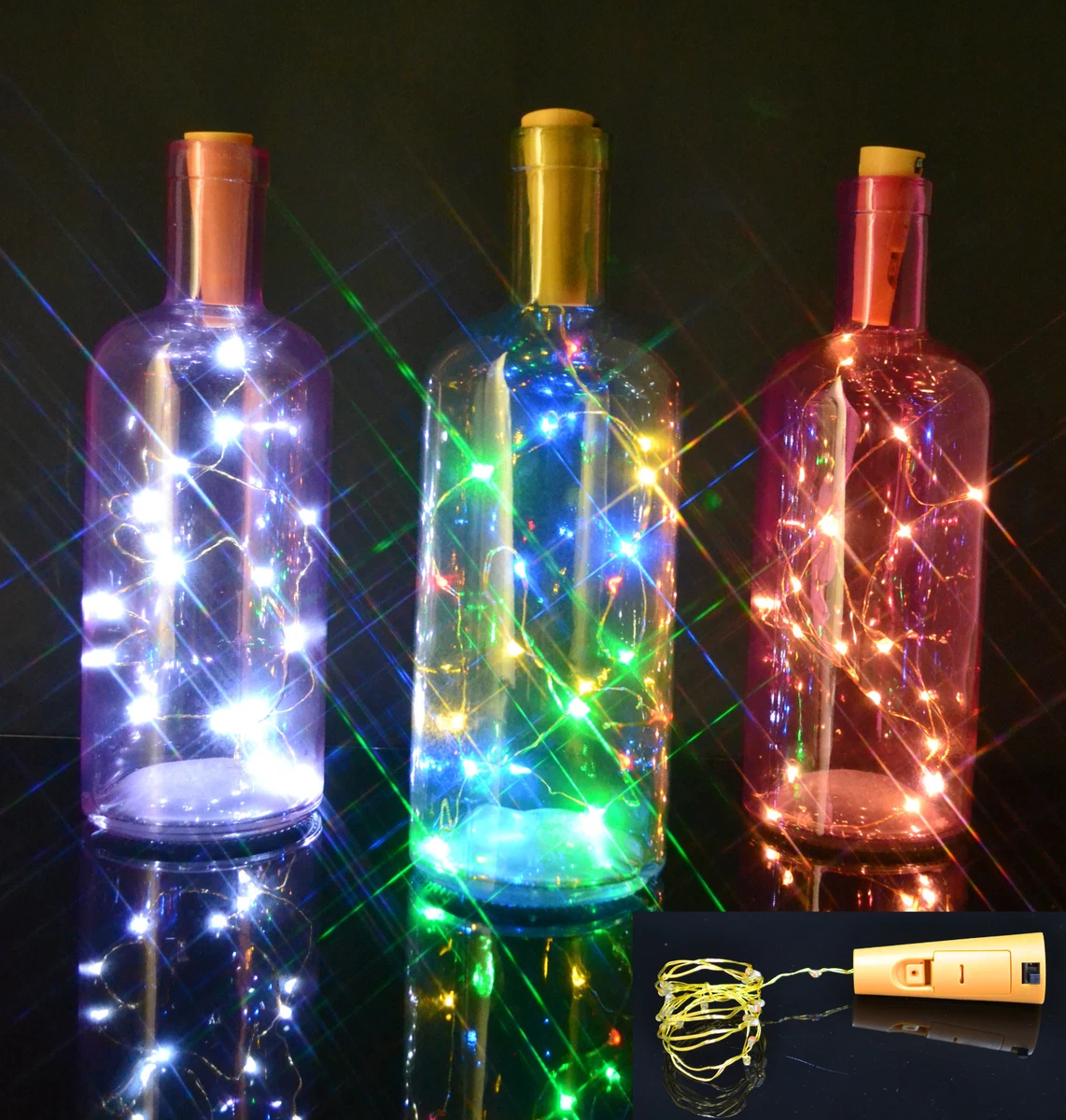 Warm cork string lights online