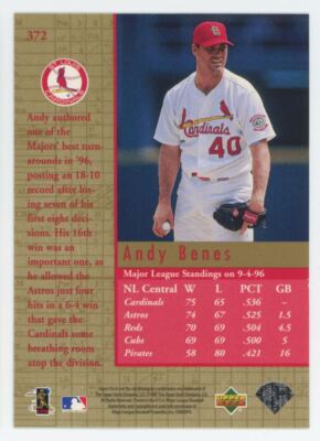 1997 Upper Deck Capture Flag Andy Benes St. Louis Cardinals #372
