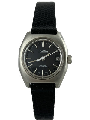 NOS Damenarmbanduhr Roamer anfibio Quartz mit Armband und Schild, ungeprüft