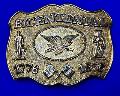 Robert W Boyd Collectable Patriotic 1776 America Bicentennial Eagle Belt Buckle