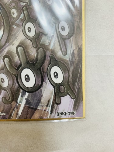 Unown Pokemon Shikishi Art Bord Nintendo Pokemon Center S-7 - Picture 5 of 11