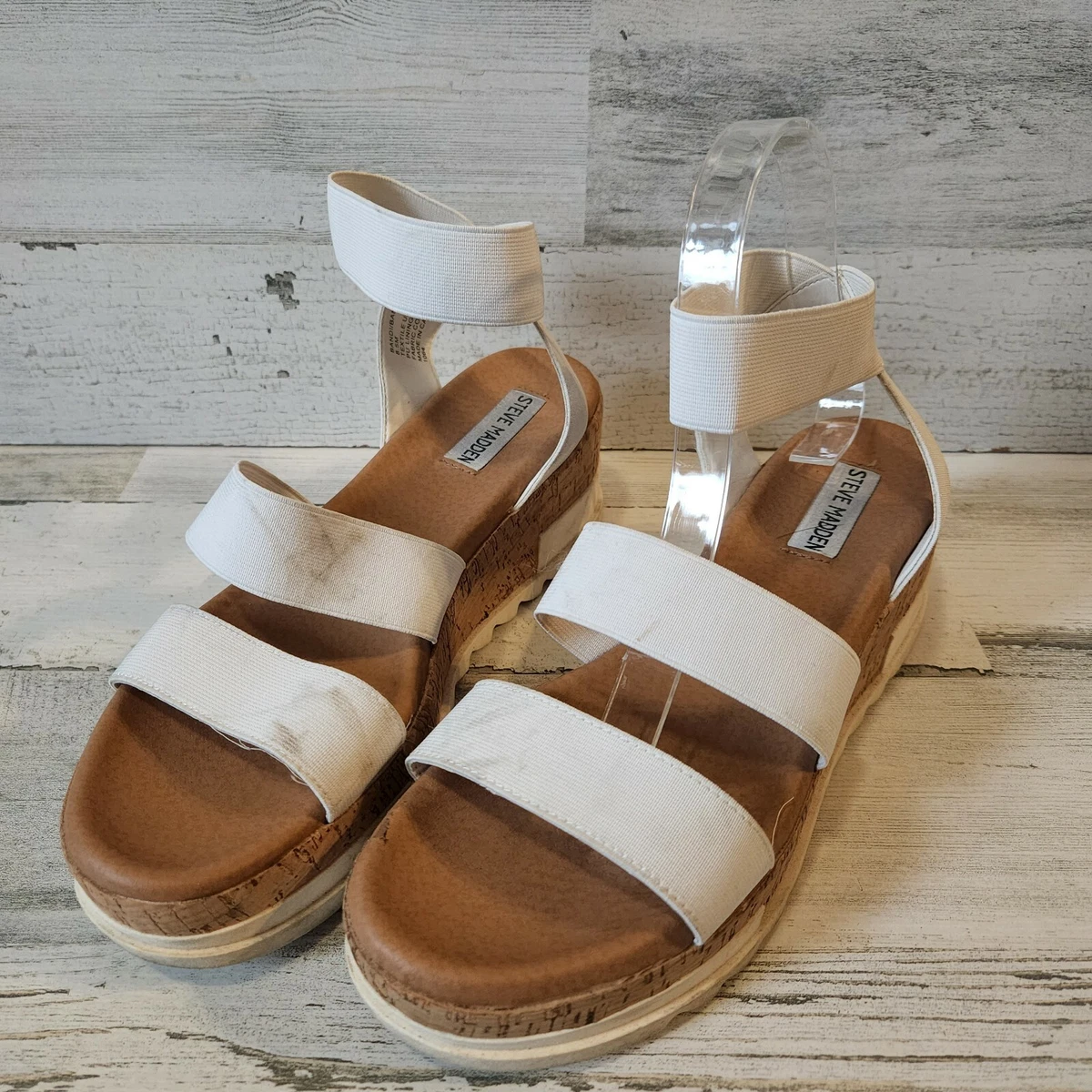 Bandi platform wedge sandal deals white