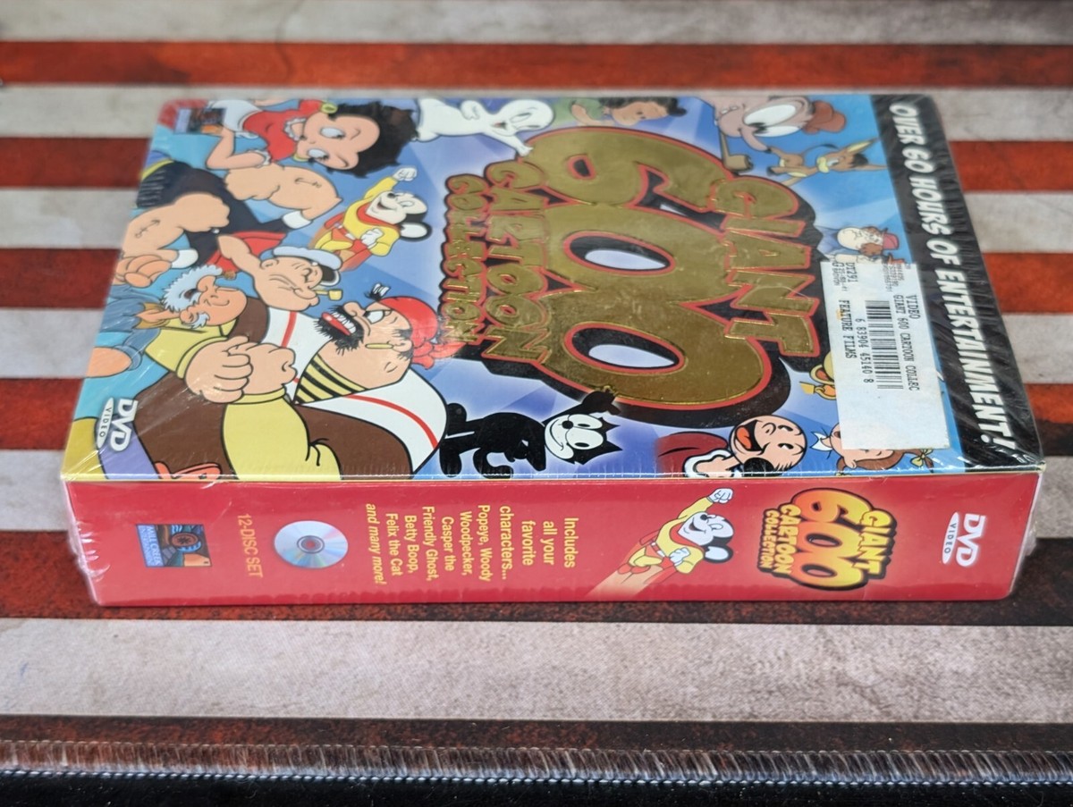 GIANT 600 CARTOON COLLECTION, OVER 60 HOURS, 12-DISC DVD SET